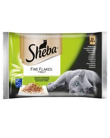 SHEBA Delicacy Fine Flakes Mix konservi 13x4x85 g