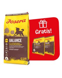 JOSERA Balance 12,5kg vecākiem vai mazāk aktīviem suņiem + 2 x 900 g barības BEZMAKSAS