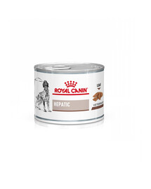 ROYAL CANIN Hepatic 12 x 200 g mitrā barība pieaugušiem suņiem ar aknu slimībām