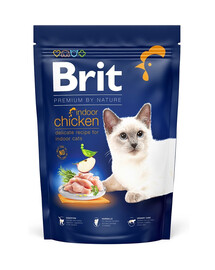 BRIT Cat Premium by Nature Indoor  chicken vistas gaļa 1,5 kg