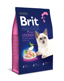 BRIT Cat Premium by Nature  chicken   pieaugušiem kaķiem ar vistas gaļu 8 kg