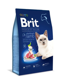 BRIT Cat Premium by Nature Sterilised lamb sterilizētiem kaķiem ar jēru gaļu 8 kg