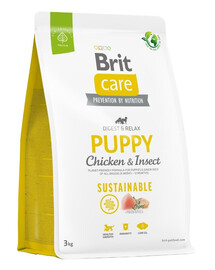 BRIT Care Sustainable kucēniem ar vistu un kukaiņiem 3 kg