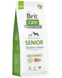 BRIT Care Dog Sustainable senior vistas gaļa un kukaiņi vecākiem suņiem 12kg