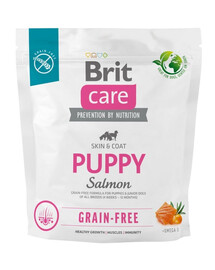 BRIT Care Sausā barība kucēniem bez graudaugiem ar lasi 1 kg