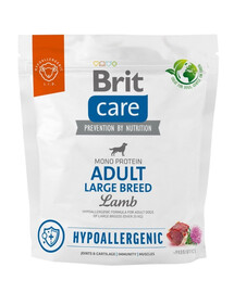 BRIT Care Hipoalerģisks pieaugušo liellopu šķirnes suņu barība ar jēra gaļu 1 kg
