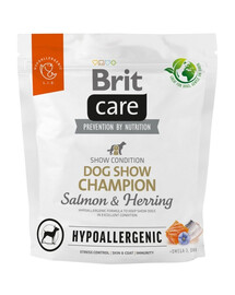 BRIT Care Hypoallergenic Izstāžu čempions hipoalerģiskiem suņiem Lasis un siļķe 1kg