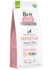 BRIT Care Sustainable Sensitive Insect & Fish pieaugušiem suņiem ar kukaiņiem un zivīm 12 kg