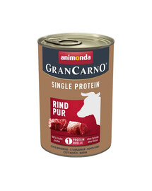 ANIMONDA GranCarno Single Protein Adult Beef pure 400 g liellopu gaļa pieaugušiem suņiem