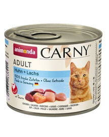 ANIMONDA Carny Adult kaķiem ar vistu un lasi 200 g