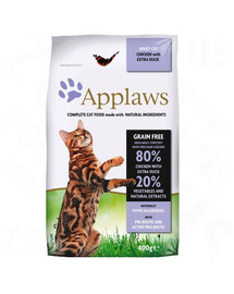 APPLAWS Dry cat Adult barība pieaugušiem kaķiem ar vistas un pīles gaļu 2 kg