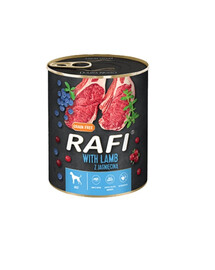DOLINA NOTECI RAFI Lamb ar jēra gaļu 5 x 800 g mitras suņu barības