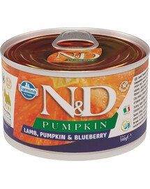 FARMINA N&D Dog Lamb, Pumpkin, Blueberry Mini konservai 140 g