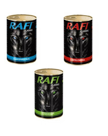 DOLINA NOTECI Rafi Rafi Classic Flavour mix bez mājputnu gaļas 1240 g x 18 gab.