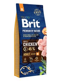 BRIT Premium By Nature Adult Medium M Chicken M 15 kg