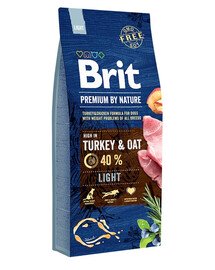 BRIT Premium By Nature Light Turkey and Oat  15 kg
