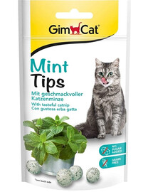 GIMCAT Tasty Tabs MintTips 40 g kaķu mētras kārums kaķiem