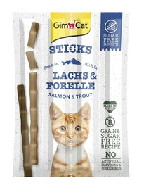 GIMCAT Sticks Salmon&Trout 10 gab. laša un foreles nūjiņas