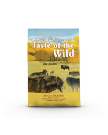 TASTE OF THE WILD High Prairie 5,6 kg ar bizonu gaļu un ceptu brieža gaļu