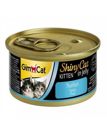 GIMCAT Shiny Cat Kitten Tuna 70 g tuncis želejā kaķēniem