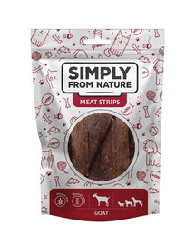 SIMPLY FROM NATURE Meat Strips Kazas gaļas sloksnes suņiem 80 g