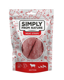 SIMPLY FROM NATURE Meat Strips Jēra gaļas sloksnes suņiem 80 g