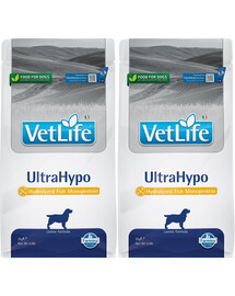 Farmina Vet Life UltraHypo 2 kg  - ir pilnvērtīga diētiskā barība suņiem, kas izstrādāta, lai mazinātu barības vielu nepanesību, kuri cieš no pārtikas alerģijām un atopijas. [CLONE]