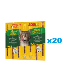 JOSERA JosiCat Meat Sticks vistas un pīles stienīši kaķiem 20x35g