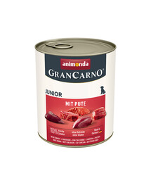 ANIMONDA GranCarno Junior cūkgaļa un tītars kucēniem 800 g