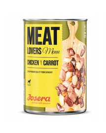 JOSERA Meatlovers menu vistas gaļa ar burkāniem 800g