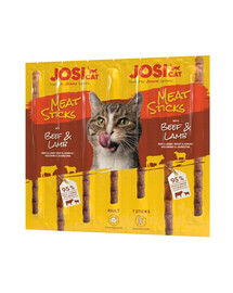 JOSERA JosiCat gaļas nūjiņas ar liellopu un jēra gaļu kaķiem 35g