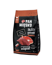 PAN MIĘSKO Liellopu un brieža gaļa M 5 kg