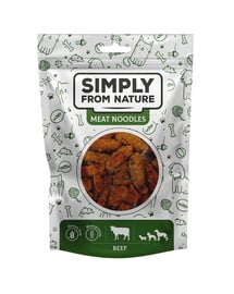 SIMPLY FROM NATURE Meat Noodles Gaļas bumbiņas nūdeles ar liellopu gaļu suņiem 80 g