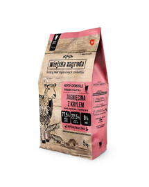 WIEJSKA ZAGRODA Jēra gaļa ar krilu pieaugušiem kaķiem 5 kg