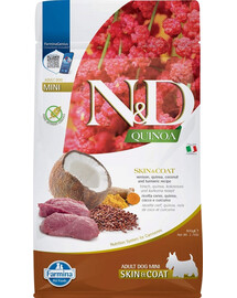 FARMINA N&D Quinoa Skin & Coat Venison Mini mazo šķirņu suņiem 800g