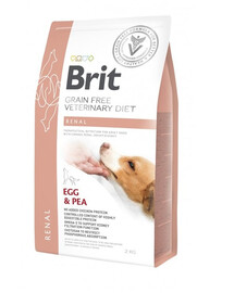 BRIT Veterinary Diets Dog Renal 2 kg Veterināra sausā barība pieaugušiem suņiem ar nieru mazspēju