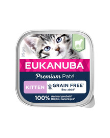 EUKANUBA Grain Free Kitten pastētē ar jēra gaļu 85 g