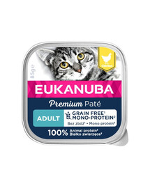 EUKANUBA Grain Free Adult Monoproteīnu pastēte no vistas gaļas 85 g