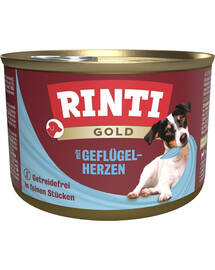 RINTI Gold Poultry hearts Mini Mājputnu sirdis mazo šķirņu suņiem 185 g