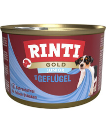 RINTI Gold Junior Poultry Mini Mājputnu gaļa mazo šķirņu kucēniem 185 g