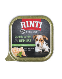 RINTI Feinest Poultry Pure&Vegetables paplāte 150 g
