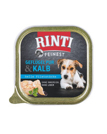 RINTI Feinest Poultry Pure&Veal paplāte mājputnu un teļa gaļas 150 g