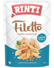 RINTI Filetto in Jelly Chicken&Salmon maisiņā želejā ar vistu un lasi 100 g