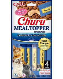 INABA Meal Topper Tuna 4x14 g Сливочная добавка с тунцом для кошек