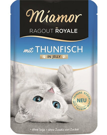 MIAMOR Ragout Royale in Jelly Tuna želejveida tunzivs maisiņā kaķiem 100 g