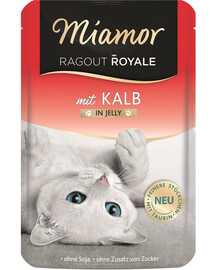 MIAMOR Ragout Royale Jelly Teļa gaļas maisiņā kaķiem 100 g
