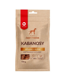 MACED Super Premium Liellopu gaļas Kabanos ar rīsiem 100 g