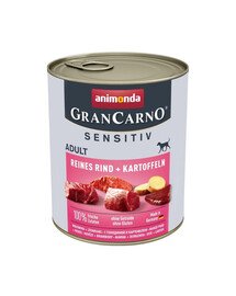 ANIMONDA Grancarno Sensitive konservi ar liellopa gaļu un kartupeļiem, 800 g