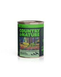 COUNTRY&NATURE briežu barība bez graudiem ar kuskusu 800 g