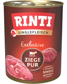 RINTI Singlefleisch Exclusive Goat Tīra monoproteīna kaza 800 g